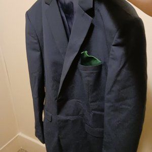 Cloudstyle Men's 3-Piece 2 Buttons Slim Fit Solid Color Jacket/Pants